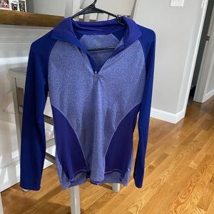 Blue workout sweater